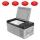 BornTech Portable Electric Cooler for Car Refrigerator Compact Fridge Freezer for Truck RV Boat 15 Liter