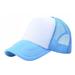 Summer Baseball Cap Quick Dry Mesh Back Cooling Sun Hats Sports Caps for Golf Cycling Running Fishing Outdoor Research for Children Kid Sky Blue & White