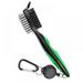 Golf Club Brush Club Groove Cleaner Golf Double-Sided Cleaning Brush Retractable Zipper Wire Groove Cleaning Tool Gof Accessories Green