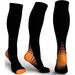 1 2 3 6 Pair Compression Running Socks For Men & Women -Fit for Athletic Travel& Medical Low Cut & Copper Knee High Compression Socks