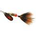 Mepps Black Fury Dressed Treble Spinner Fluorescent Red 1/8 Oz.