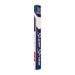 SuperStroke Traxion Flatso Golf Putter Grip Red/White/Blue (Flatso 2.0) | Advanced Surface Texture that Improves Feedback and Tack | Minimize Grip Pressure with a Unique Parallel Design | Tech-Port