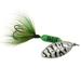 Worden 1/16 oz Rooster Tail Lure Metallic Lime Tiger