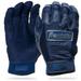 Franklin Sports CFX Pro Full Color Chrome Series Batting Gloves Navy