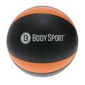 Body Sport Medicine Ball 18 lb. 34.8 in. CIR Black/Orange â€“ Strength Cardio & Resistance Training Fitness Ball â€“ At-Home Gym Equipment