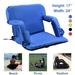 PRINIC Stadium Seat Chair- Wide Bleacher Cushion with Padded Back Support Armrests 6 Reclining Positions and Portable Carry Straps