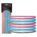 Athle Sport Elastic Non Slip Silicon Grip Headbands - Gray Pink Blue 6 Pack