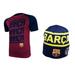 Icon Sports Men FC Barcelona Official Soccer Jersey and Beanie Combo 15 - Small