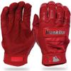 Franklin Sports CFX Pro Full Color Chrome Series Batting Gloves Red