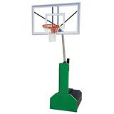 Thunder Pro Steel-Glass Portable Basketball System Royal Blue