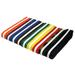 Martial Arts 1.5 Wide Karate Taekwondo Double Wrap Striped Striped Color Belts