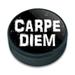 Carpe Diem Seize the Day Latin Distressed Ice Hockey Puck