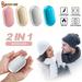 Spencer 2 in 1 Rechargeable Hand Warmer 5000mAh Portable USB Electric Pocket Heating Warmer Power Bank for Raynauds Heat Therapy Outdoor Sports Silver