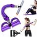 Zmoon Multifunction 4-Tube Foot Pedal Elastic Pull Rope Stackable Resistance Band Kit with Fabric Covered for Exercise Heavy Stregth Workouts Fitness Physical Therapy