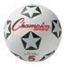 Champion Sports CSISRB5 Rubber Soccer Ball Size 5 1 Each Black White Red