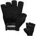 Contraband Black Label 5450 Heavy Duty Double Layer Gel Padded Leather Weight Lifting Gloves (Pair) - Heavy Padded Gym Gloves - Durable Split Leather Palm with Nylon 4Way Mesh Top (Black Small)