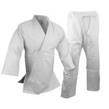 Judo Gi Uniform Single Weave Kimono Cut by Olympic Standards White Uniform