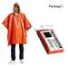 1PC Orange Emergency Raincoat Aluminum Film Disposable Poncho Cold Insulation Rainwear Blankets Survival Tool Camping Hiking Equipment 1 1
