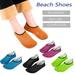 Mens Womens Water Shoes Barefoot Beach Pool Shoes Quick-Dry Aqua Yoga Socks for Surf Swim Water Sport Black/ Blue/ Orange/ Green