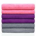 JML Bath Towel Microfiber 6 Pack Towel Sets (27 x 55 ) - Extra Absorbent Fast Drying Multipurpose Use as Bath Fitness Towel Sports Towels Yoga Towel Pinkï¼ŒPurpleï¼ŒGrey