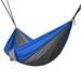 NEH Hammock Portable 2 Person Camping Hammock Portable Hammock for Two with Carabiners and Pre-Attached Bag Two Person Hammock Camping Fun Great Camping Accessories (Grey & Blue)