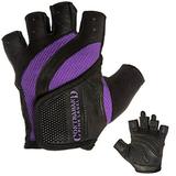 Contraband Pink Label 5437 Womens Extreme Grip Weight Lifting Gloves w/Heavy Rubber Padded Palm (Pair) - Heavy Duty Palm w/Griplock Silicone & Rubber Grip Pads for Gym Workouts (Purple X-Small)