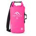 Acrodo Beach Bag - Dry Bag - Heavy Duty Waterproof Bag or Waterproof Pouch (20 Liter Pink)