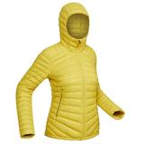 Forclaz Trek 100 23Â°F Real Down Packable Puffer Backpacking Jacket Women s Yellow Large