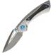 EOS Dorado S Framelock Satin Folding Knife 3 CPM S90V stainless blade Satin f