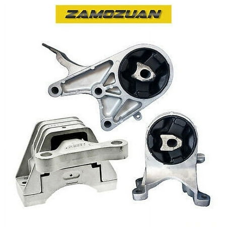 Engine Motor & Trans Mount Set 3PCS. 2009-2012 for Chevrolet Malibu 2.4L 6Spd.