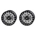 (2 Pack) 4/156 Tusk Teton Beadlock Wheel 14x7 5.0 + 2.0 Machined/Black For POLARIS RZR XP 900 2011-2014