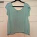 American Eagle Outfitters Tops | American Eagle Tulip Back Top | Color: Blue | Size: L