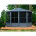 Gazebo Penguin Florence Aluminum Patio Solarium Aluminum/Hardtop/Metal in Gray | 15 Ft W x 12 Ft. D | Wayfair 41215MR-12