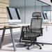 Inbox Zero Office Ergonomic Mesh Task Chair Upholstered/Mesh in Gray/Brown | 49 H x 27 W x 27 D in | Wayfair 463DDCC92B364EF0B2658029D2C6CB9F