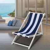 Breakwater Bay Jack Adjustable Patio Sling Sun Lounger Deck Chair Replacement Fabric | 224 H x 150 W x 226 D in | Wayfair