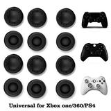 VizGiz 12 Pack Universal Thumbstick Grips PS4 Thumb Grip Analog Stick Covers Joystick Controller Cap Silicone Precision Rubber for PS4 Xbox ONE Xbox 360 PS3 PS2 Pro Slim Lite Dualshock WII U Black