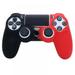 Gamepad Handle Protective Cover Two-color Soft Rubber Shell Cover Silicone Case For Ps4 Controller