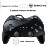 Zettaguard Classic Pro Controller For Nintendo Wii/WiiU Black