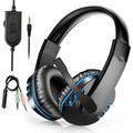 Gaming Headset Fit for PS4 PS5 PC Xbox One EEEkit Over Ear Headphones with Stereo Surround Sound Noise Cancelling Mic Soft Ear Pads Fit for Laptop Tablet Mobile Phone Computer