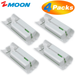 Zmoon 4-Pack Rechargeable Battery Packs for Wii and Wii U Remote Controller High-Capacity Ni-MH Battery(2800mAh) Replacement for Remote Charging Station(Charger not Included)