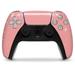 WraptorSkinz Skin Wrap compatible with the Sony PS5 DualSense Controller Solids Collection Pink (CONTROLLER NOT INCLUDED)