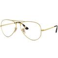 Ray-Ban Unisex RX6489 Lesebrille, Gold, 55