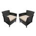 St. Lucia Outdoor Wicker Club Chairs (Set of 2)by Christopher Knight Home