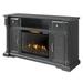 Muskoka Arlington 60-in Freestanding Media Electric Fireplace Bluetooth Aged Black