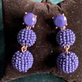 J. Crew Jewelry | J Crew Dangle Blue Ball Earrings | Color: Blue/Gold | Size: 1-1/2”