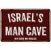 ISRAEL S Man Cave Sign Garage Mancave Decor Accessories Signs Vintage Retro Rustic Tin Wall Art Name Home Beer Dads Gift 8 x 12 Matte Finish Metal 108120003295