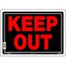 5028447 KEEP OUT SIGN 10X14 Hillman English Black Do Not Enter Sign 10 in. H X 14 in. W