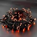 Gold Toy 300 LED Orange Halloween String Lights, 98.5ft 8 Lighting Modes Light, Plug in String Waterproof Mini Fairy Lights for Outdoor Holiday Christmas Wedding Party Bedroom Decorations