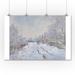 Monet Snow at Argenteuil - Masterpiece Classic - Artist: Claude Monet c. 1875 (36x54 Giclee Gallery Print Wall Decor Travel Poster)