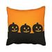 WinHome Happy Halloween Lanterns Throw Pillow Covers Cushion Cover Case 20x20 Inches Pillowcases Two Side
